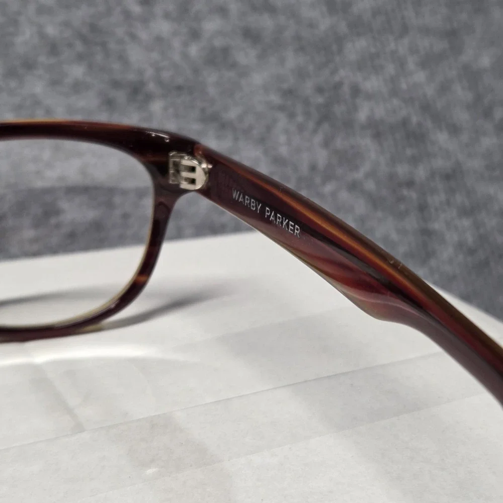 Warby Parker Sloan 230 Eyeglasses Tortoise Shell Frames 50-17-140 Brown Amber